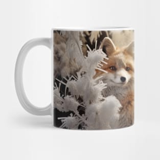 Fox Animal Wildlife Wilderness Colorful Realistic Illustration Mug